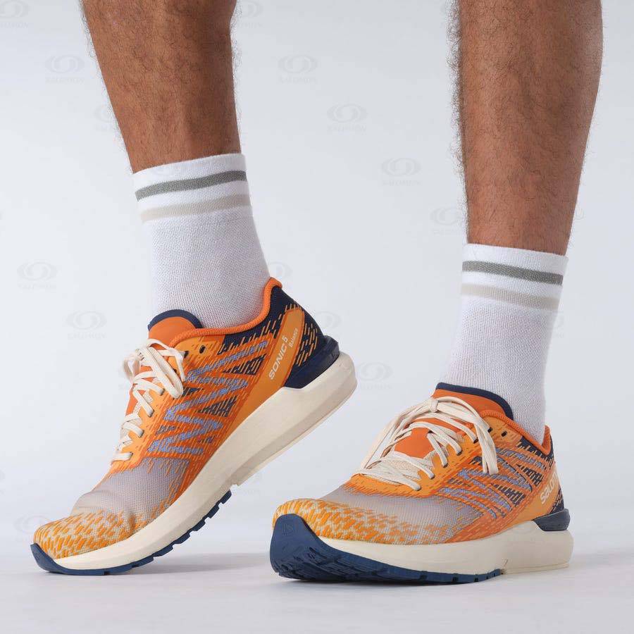 Pánské Běžecké Boty Salomon SONIC 5 BALANCE Oranžové | CZ-O1497