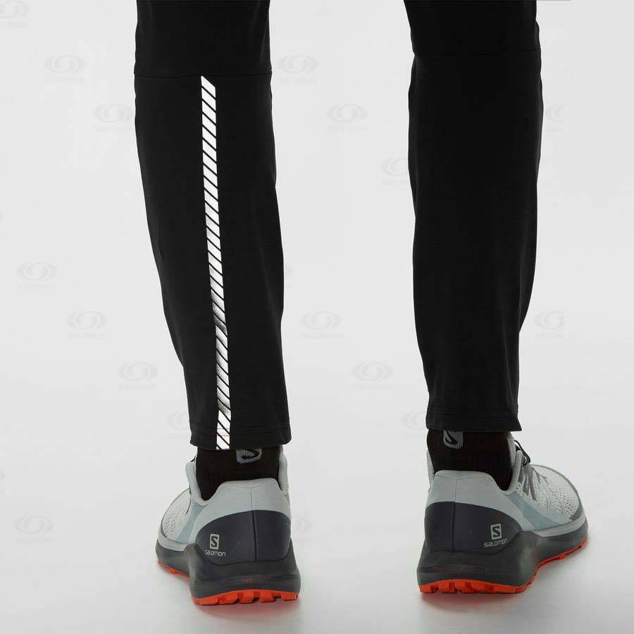 Pánské Běžecké Tighty Salomon GORE TEX INFINIUM™ WINDSTOPPER® Černé | CZ-O1588