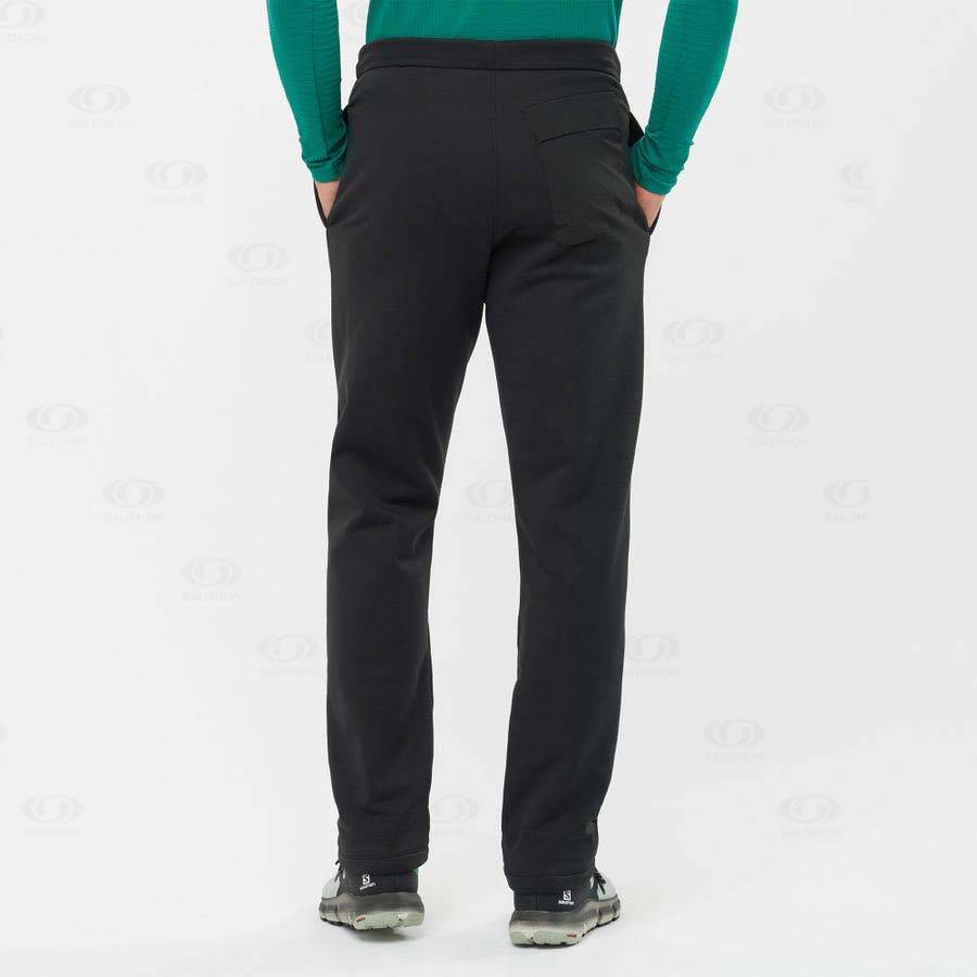Pánské Kalhoty Salomon ESSENTIAL WARM FLEECE Černé | CZ-S1079