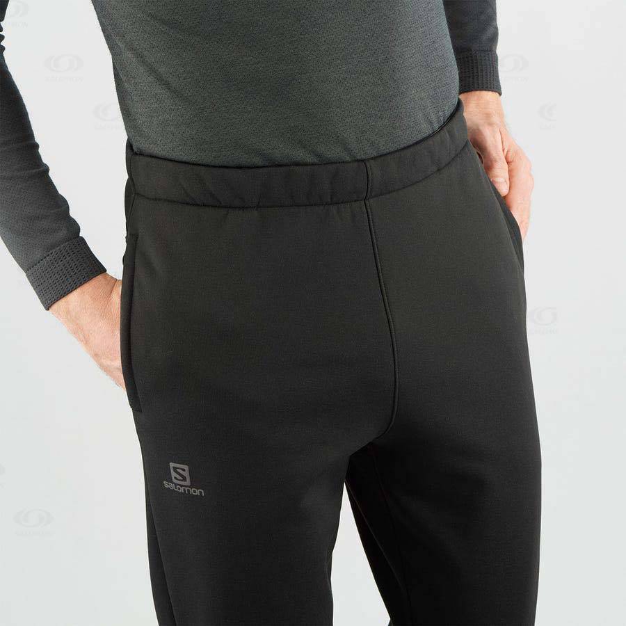 Pánské Kalhoty Salomon ESSENTIAL WARM FLEECE Černé | CZ-S1079