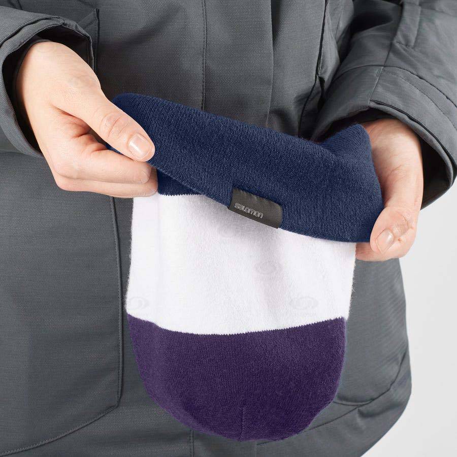 Pánské Klobouky Salomon FLATSPIN REVERSIBLE Fialové Bílé Blankyt | CZ-O1518