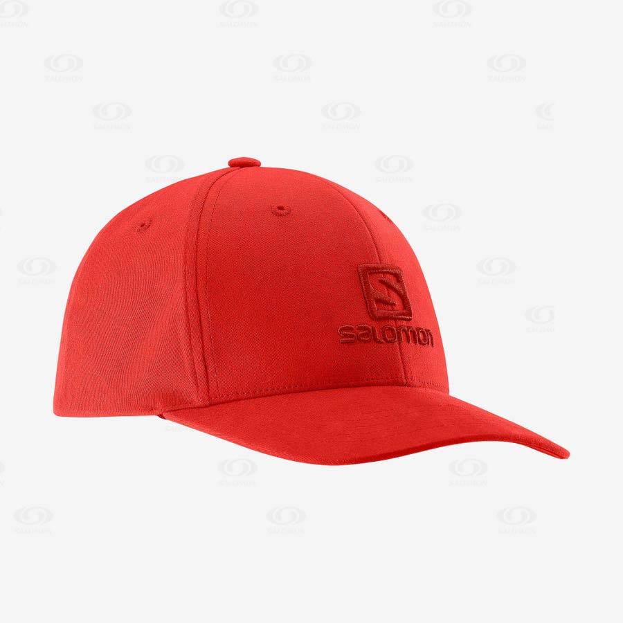 Pánské Klobouky Salomon LOGO Červené | CZ-N1687