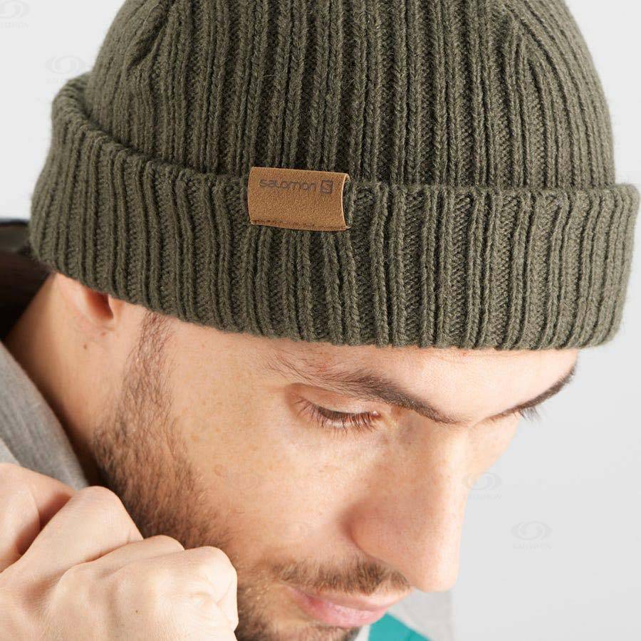 Pánské Klobouky Salomon OUTLIFE FISHERMAN Olivy Zelené | CZ-N1015