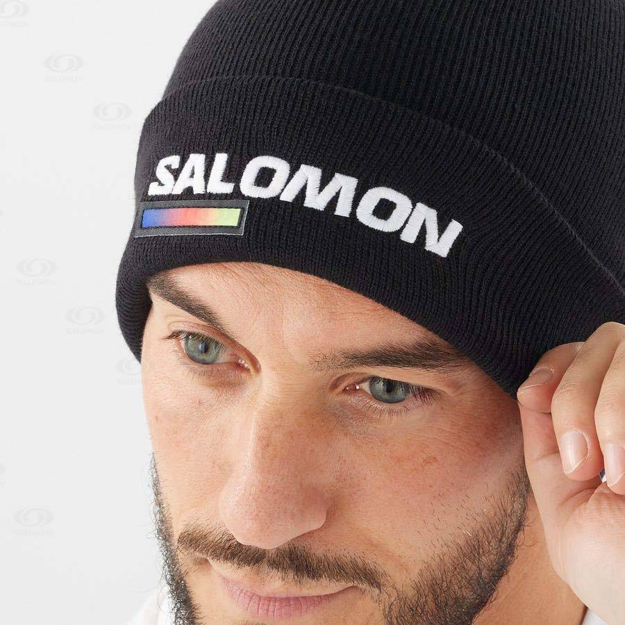 Pánské Klobouky Salomon OUTLIFE LOGO Černé | CZ-L1165
