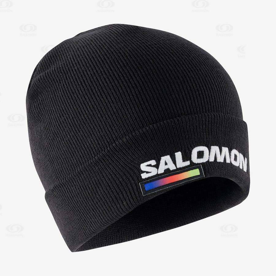Pánské Klobouky Salomon OUTLIFE LOGO Černé | CZ-L1165