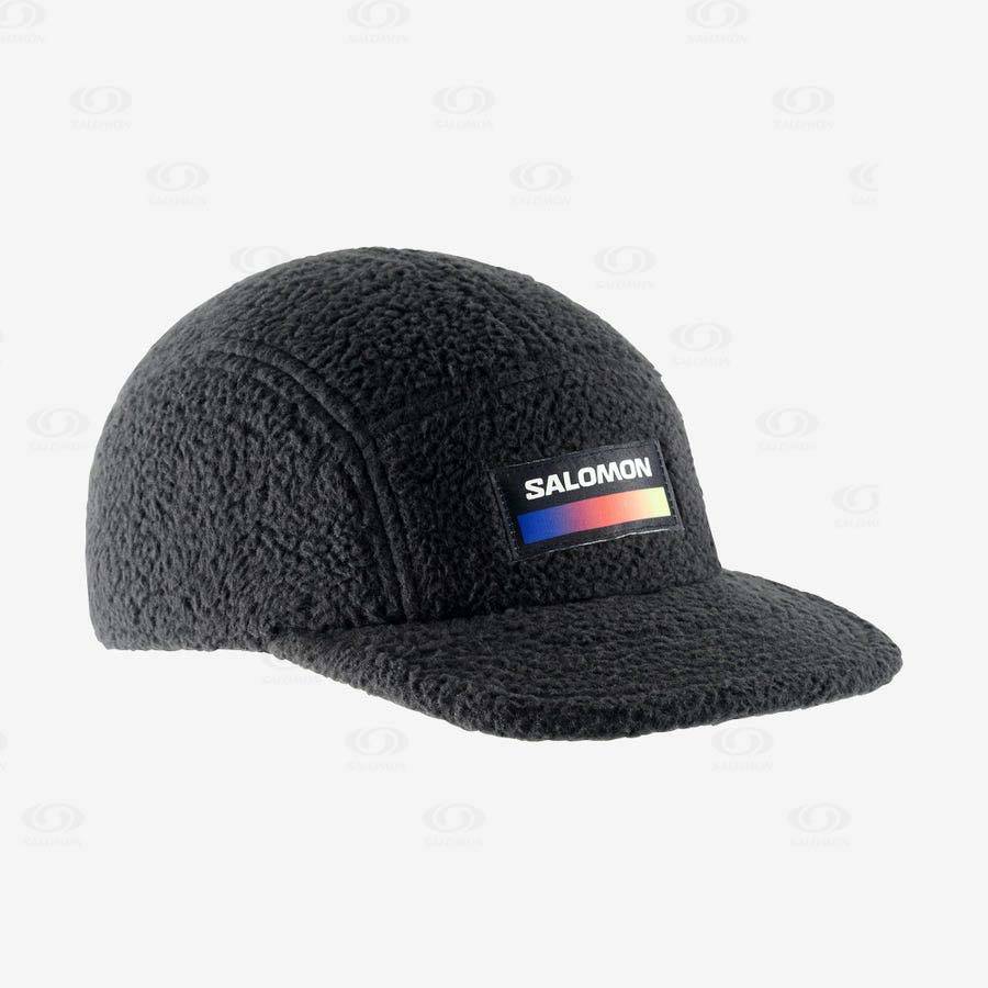 Pánské Klobouky Salomon OUTLIFE SWEET FLEECE Černé | CZ-N1148