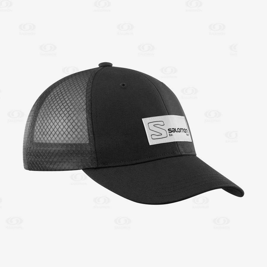 Pánské Klobouky Salomon TRUCKER Černé Černé | CZ-O1740