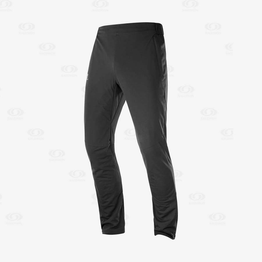 Pánské Lyžařské Kalhoty Salomon AGILE WARM Černé | CZ-N1428