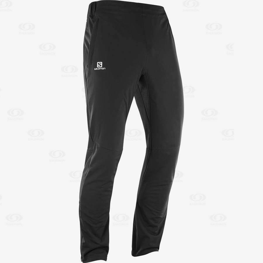 Pánské Lyžařské Kalhoty Salomon AGILE WARM Černé | CZ-N1428