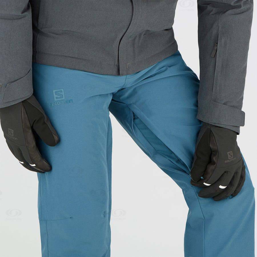 Pánské Lyžařské Kalhoty Salomon EDGE Blankyt | CZ-M1503