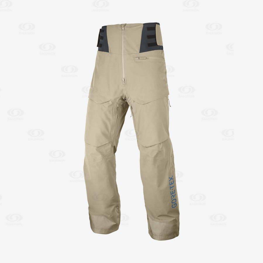 Pánské Lyžařské Kalhoty Salomon GRAVITY GORE-TEX Hnědé | CZ-M2329