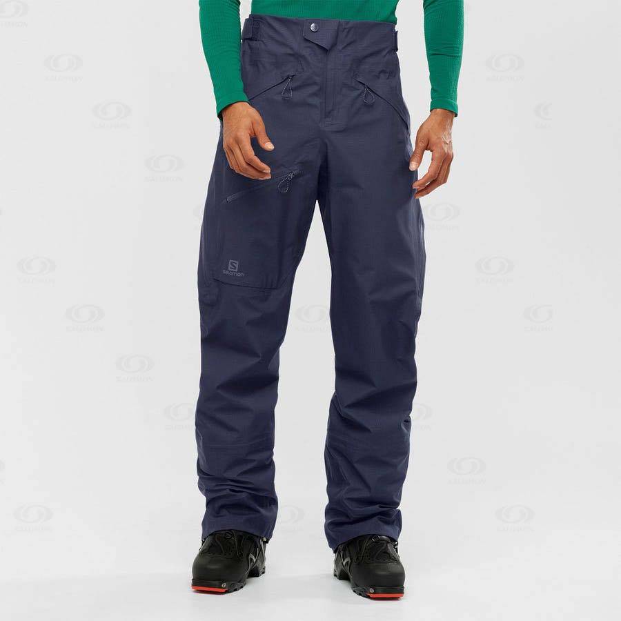 Pánské Lyžařské Kalhoty Salomon OUTPEAK GORE-TEX 3L Blankyt | CZ-O1287