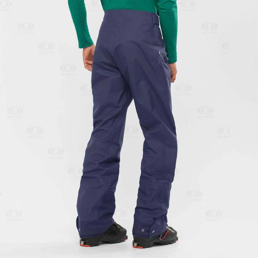 Pánské Lyžařské Kalhoty Salomon OUTPEAK GORE-TEX 3L Blankyt | CZ-O1287