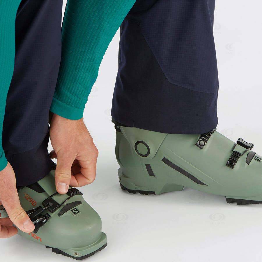Pánské Lyžařské Kalhoty Salomon OUTPEAK GORE-TEX 3L Blankyt | CZ-O1287
