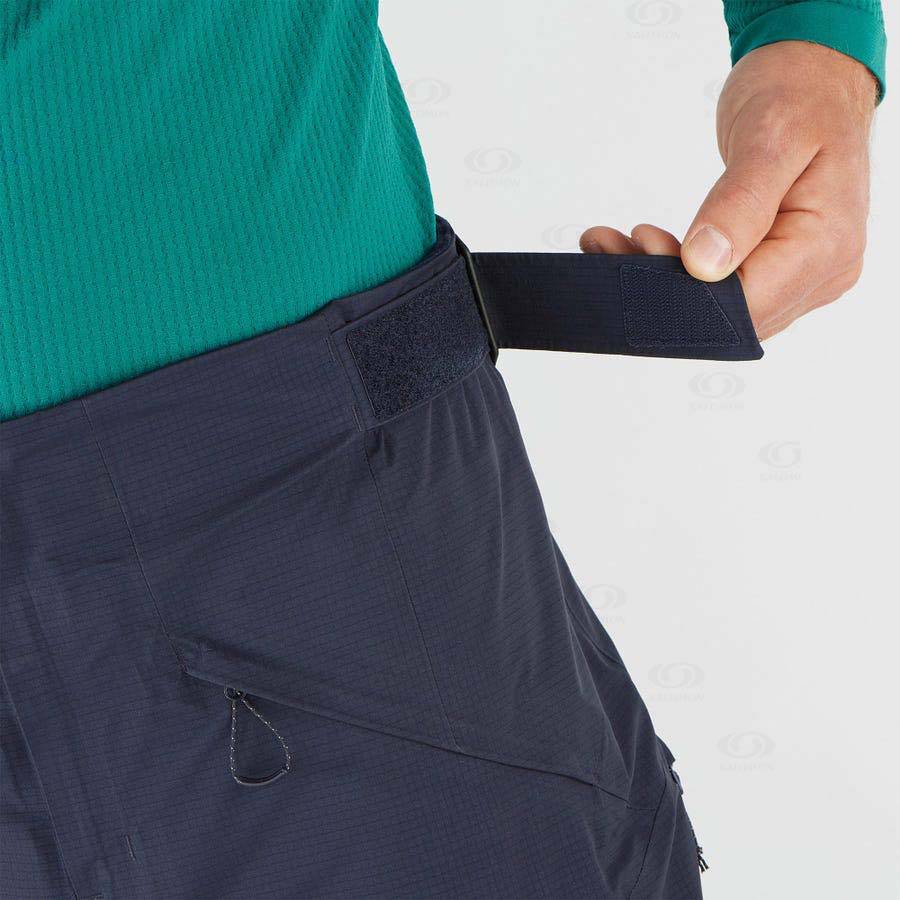 Pánské Lyžařské Kalhoty Salomon OUTPEAK GORE-TEX 3L Blankyt | CZ-O1287