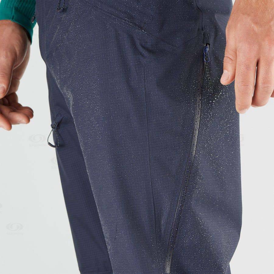 Pánské Lyžařské Kalhoty Salomon OUTPEAK GORE-TEX 3L Blankyt | CZ-O1287