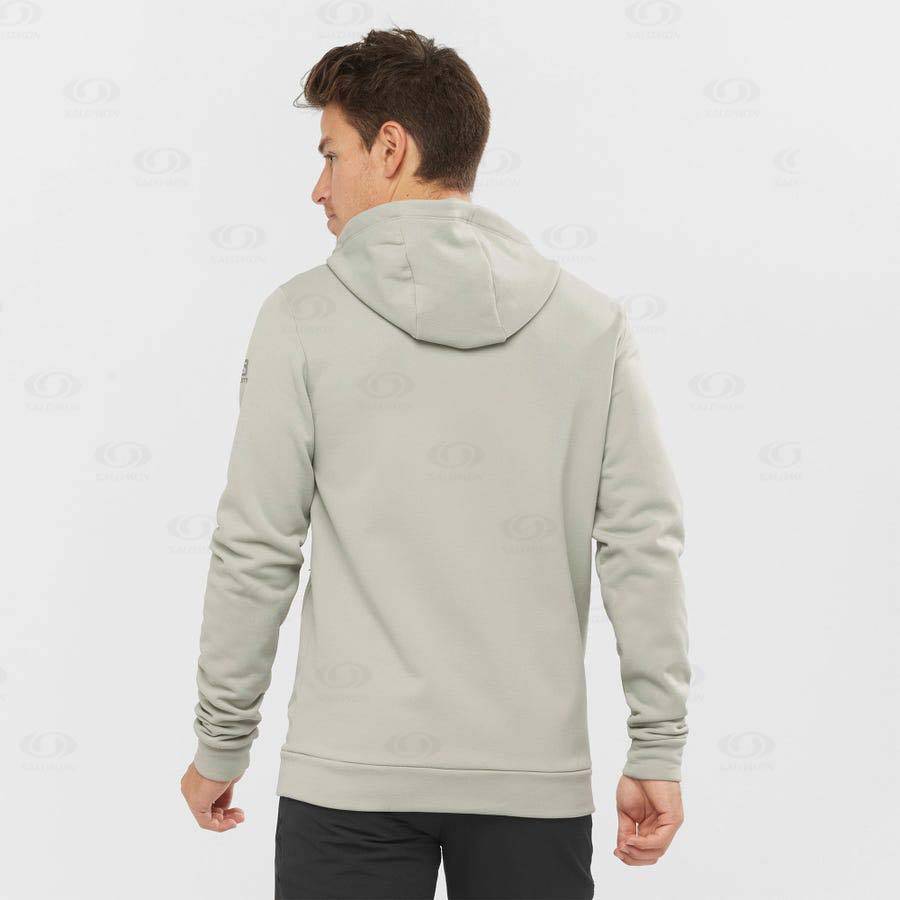 Pánské Mikiny S Kapucí Salomon ESSENTIAL WARM FLEECE Béžový | CZ-L2509