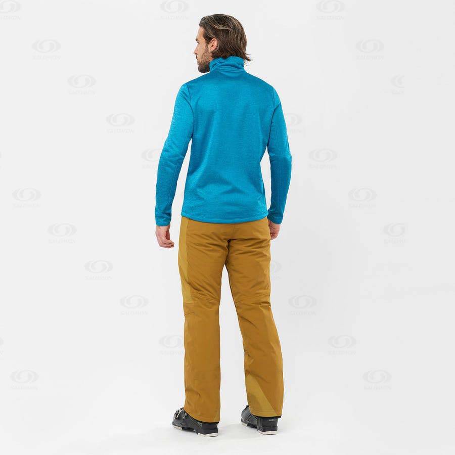 Pánské Mikiny S Kapucí Salomon ESSENTIAL LIGHTWARM HEATHER Blankyt | CZ-M1993
