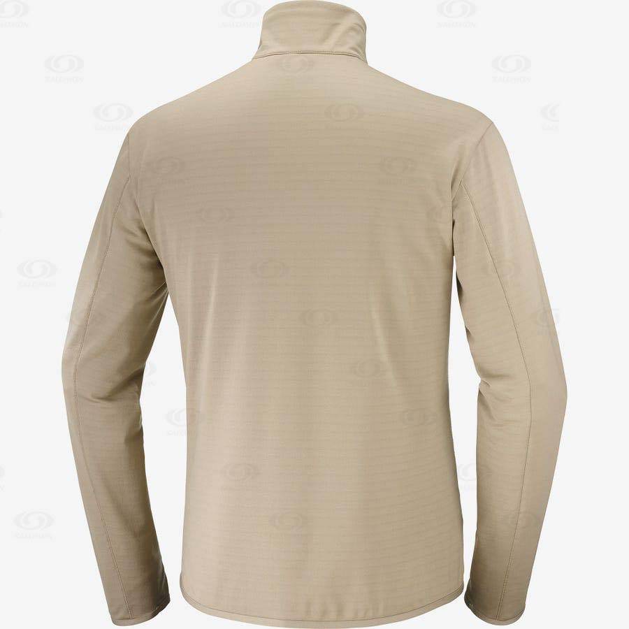 Pánské Mikiny S Kapucí Salomon ESSENTIAL LIGHTWARM Béžový | CZ-S1163