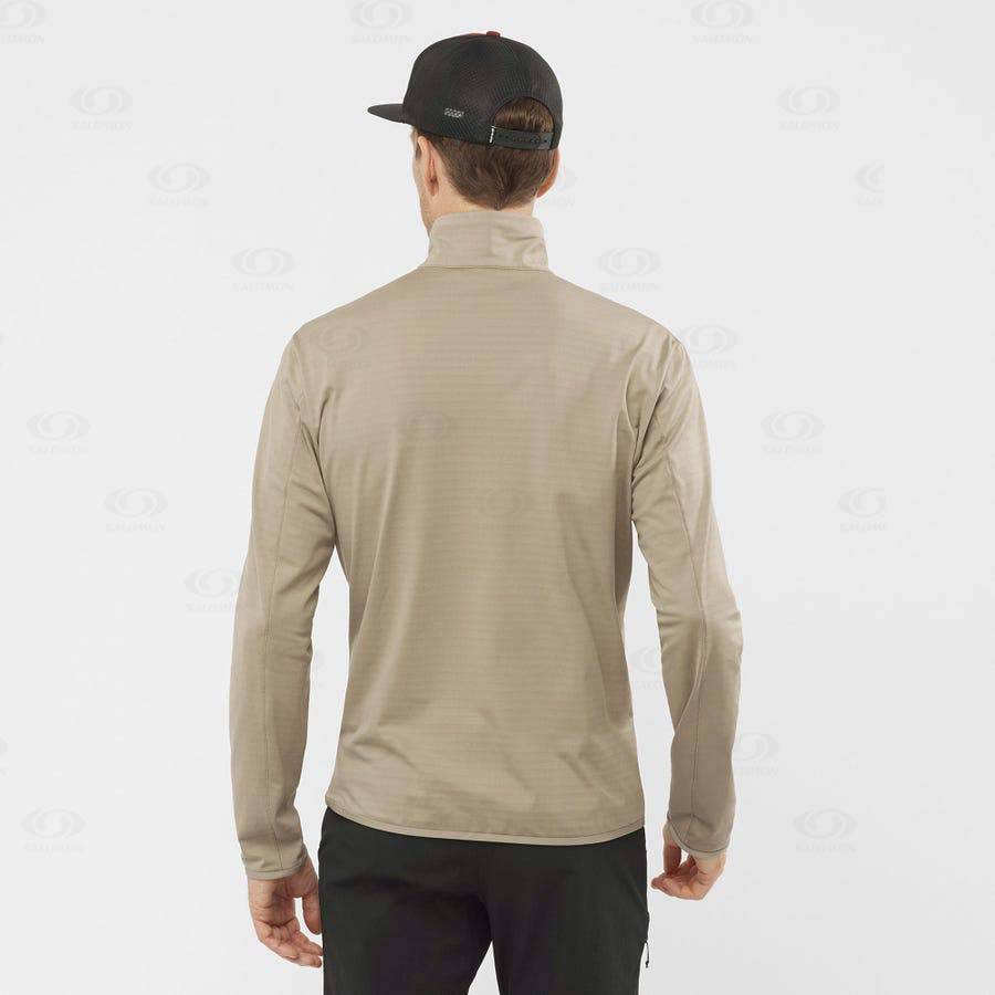 Pánské Mikiny S Kapucí Salomon ESSENTIAL LIGHTWARM Béžový | CZ-S1163