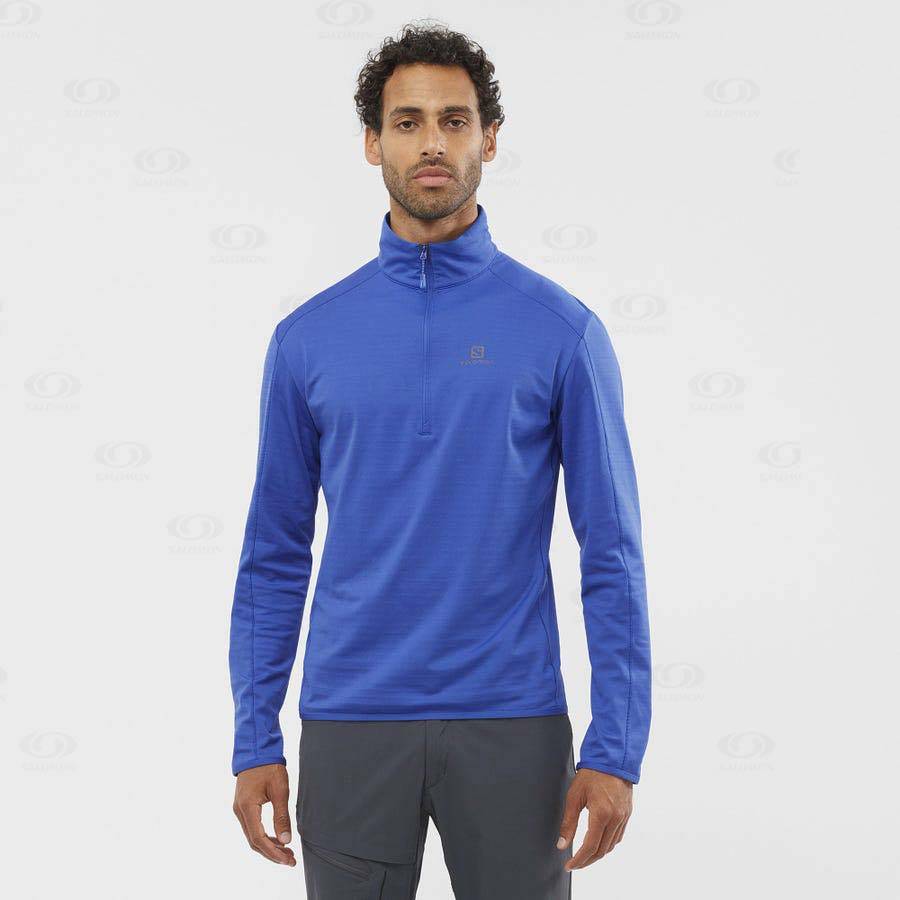 Pánské Mikiny S Kapucí Salomon ESSENTIAL LIGHTWARM Blankyt | CZ-S1933