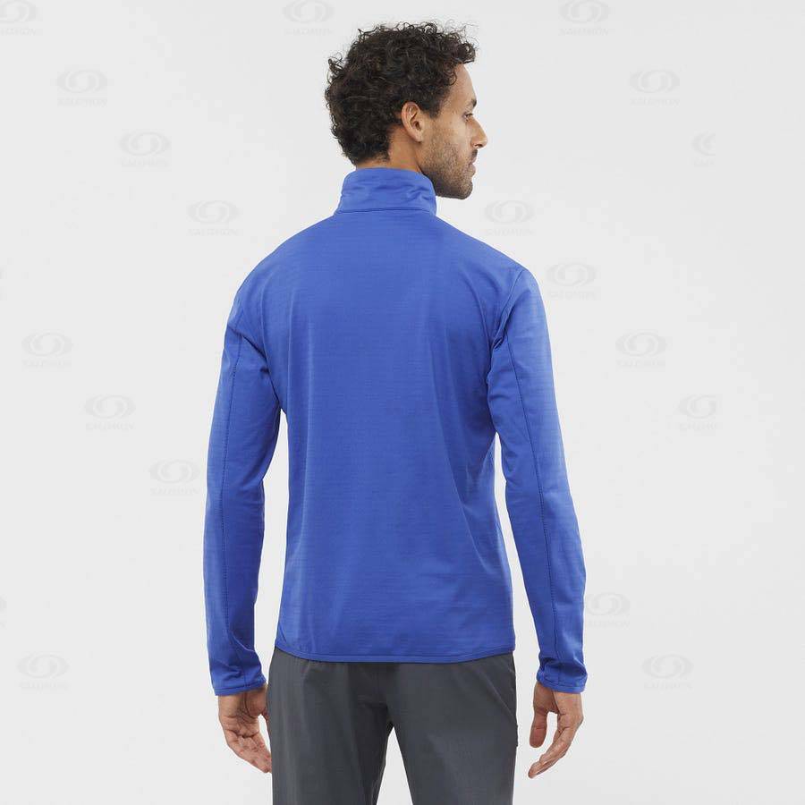 Pánské Mikiny S Kapucí Salomon ESSENTIAL LIGHTWARM Blankyt | CZ-S1933
