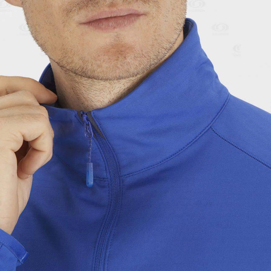 Pánské Mikiny S Kapucí Salomon ESSENTIAL LIGHTWARM Blankyt | CZ-S1933