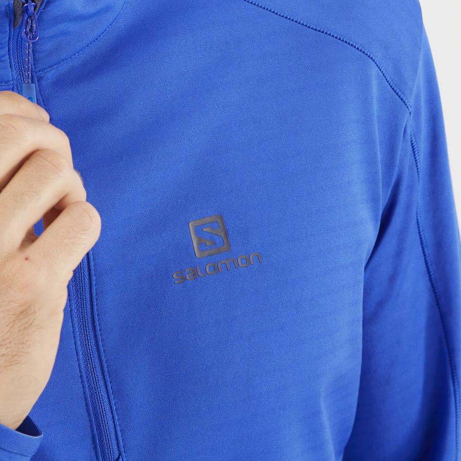Pánské Mikiny S Kapucí Salomon ESSENTIAL LIGHTWARM Blankyt | CZ-S1933
