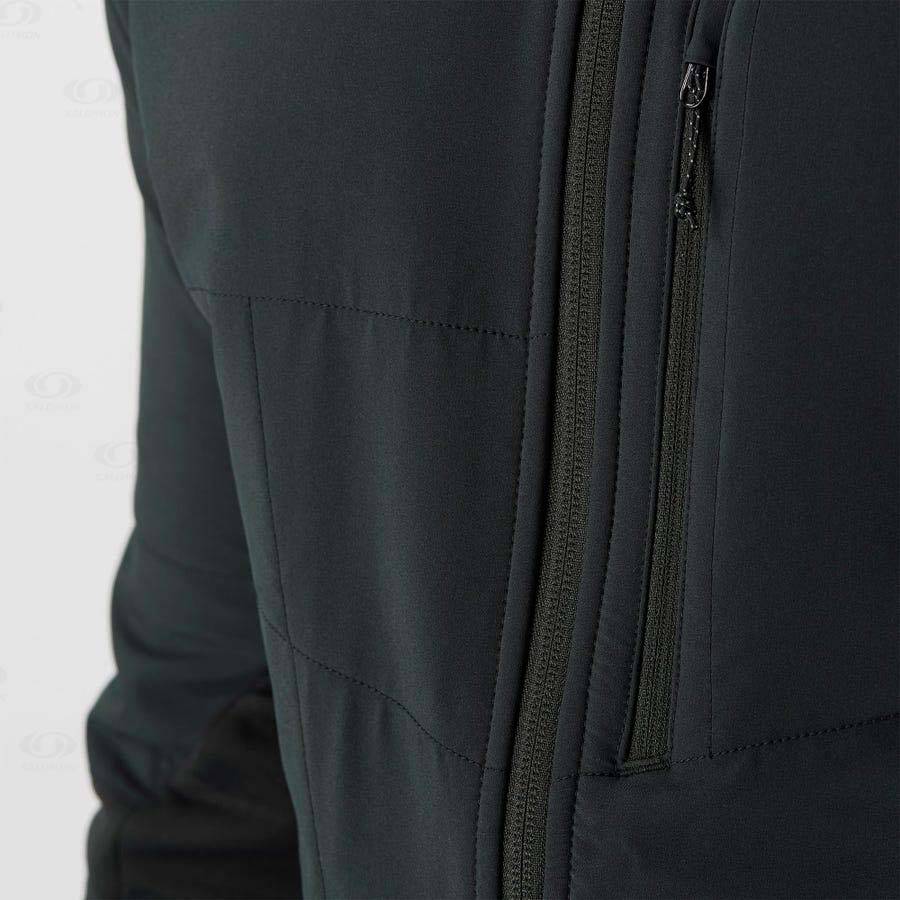 Pánské Mikiny S Kapucí Salomon OUTLINE WARM HYBRID Černé | CZ-O1126