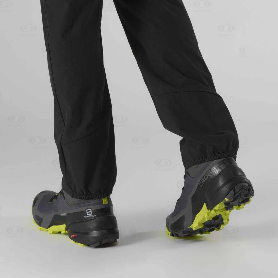 Pánské Nepromokavé Boty Salomon CROSS HIKE MID GORE-TEX Šedé | CZ-L1858