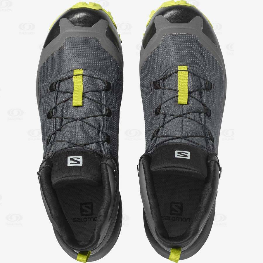 Pánské Nepromokavé Boty Salomon CROSS HIKE MID GORE-TEX Šedé | CZ-L1858