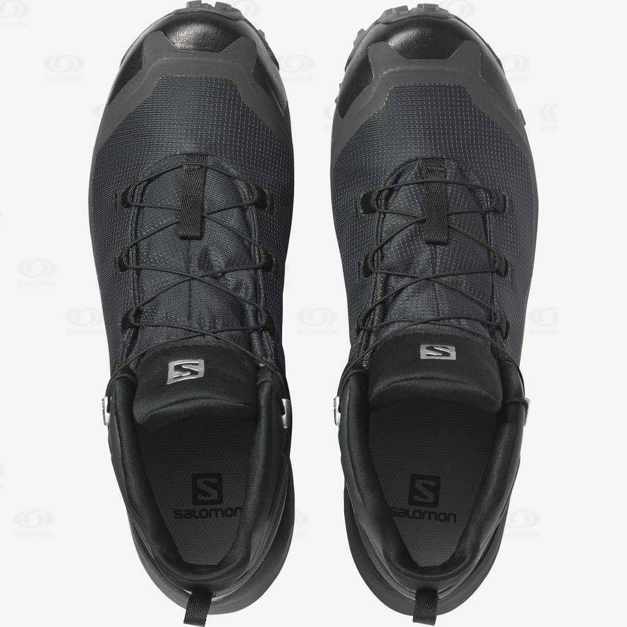 Pánské Nepromokavé Boty Salomon CROSS HIKE MID GORE-TEX Šedé Černé | CZ-M2210