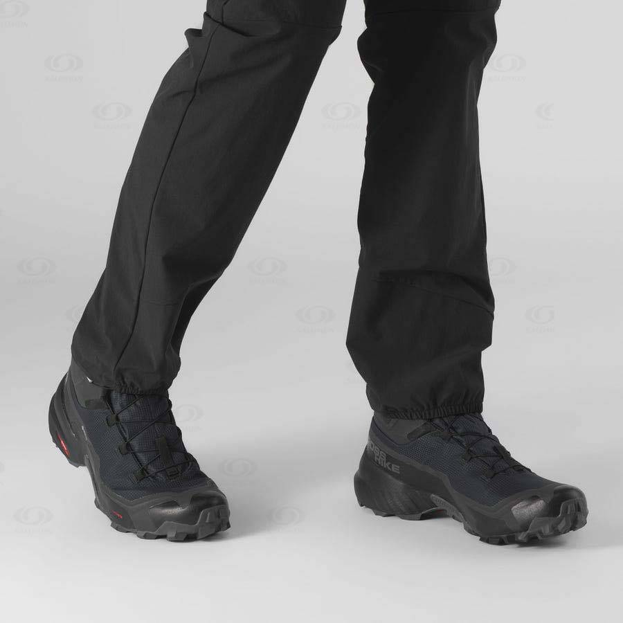Pánské Nepromokavé Boty Salomon CROSS HIKE MID GORE-TEX Šedé Černé | CZ-M2210