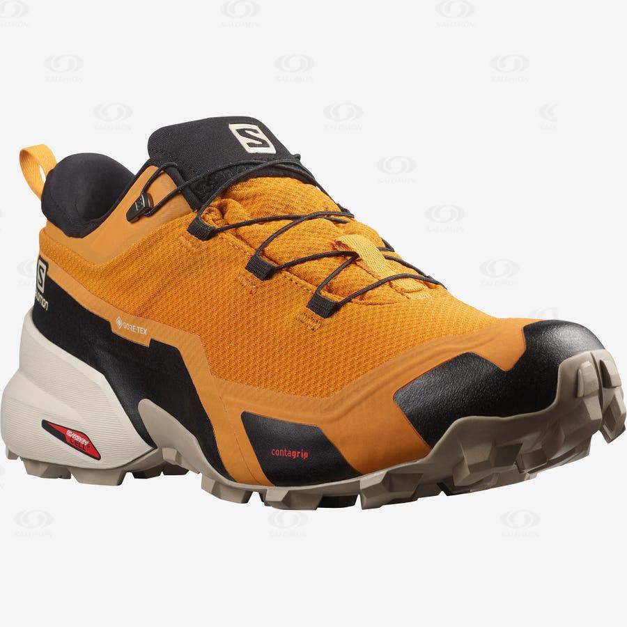 Pánské Nepromokavé Boty Salomon CROSS HIKE GORE-TEX Oranžové | CZ-N1155