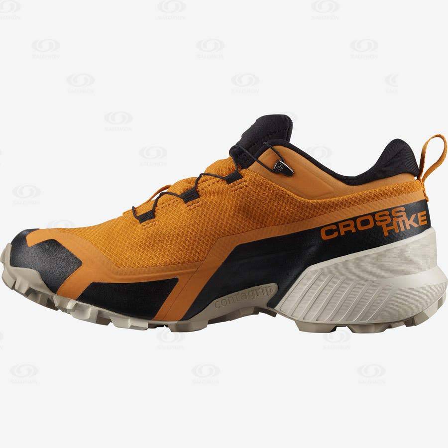 Pánské Nepromokavé Boty Salomon CROSS HIKE GORE-TEX Oranžové | CZ-N1155