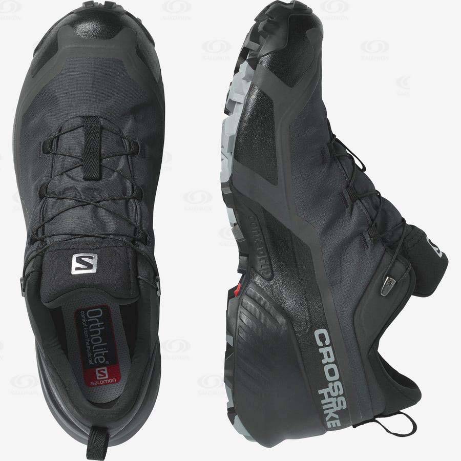 Pánské Nepromokavé Boty Salomon CROSS HIKE GORE-TEX Černé | CZ-O2174