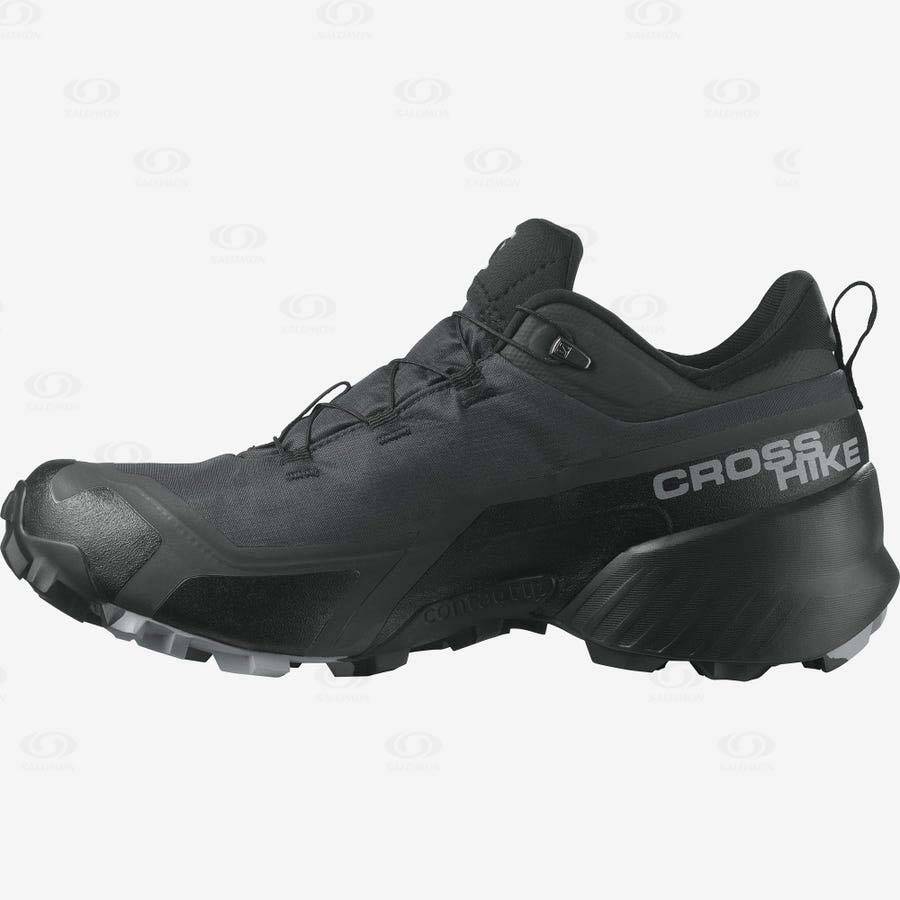 Pánské Nepromokavé Boty Salomon CROSS HIKE GORE-TEX Černé | CZ-O2174