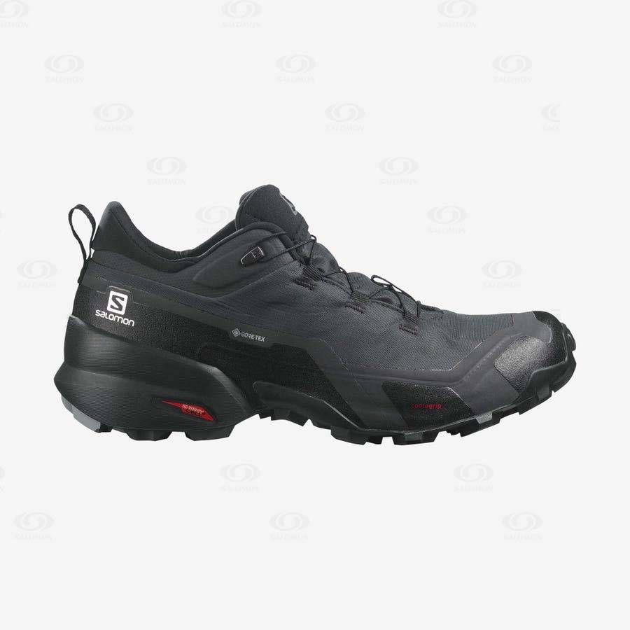 Pánské Nepromokavé Boty Salomon CROSS HIKE GORE-TEX Černé | CZ-O2174