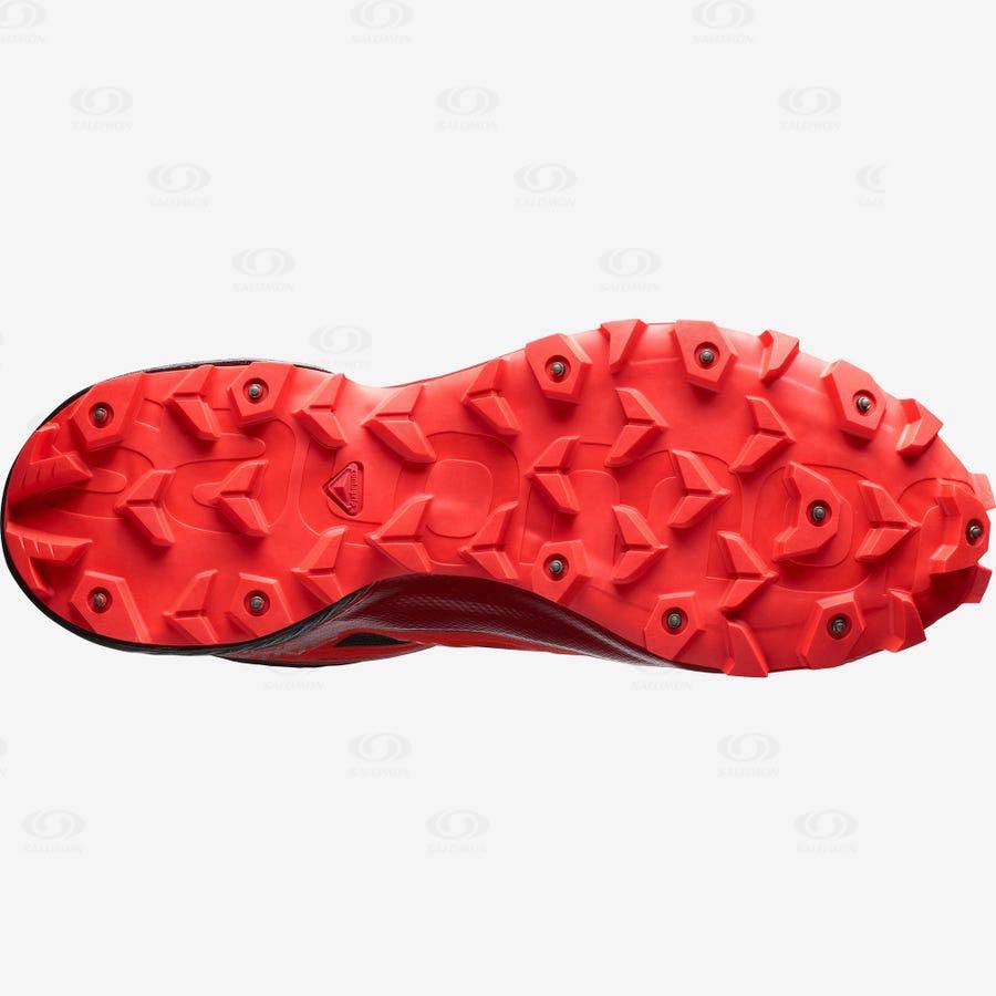 Pánské Nepromokavé Boty Salomon SNOWSPIKE CLIMASALOMON™ Černé Červené | CZ-A1479