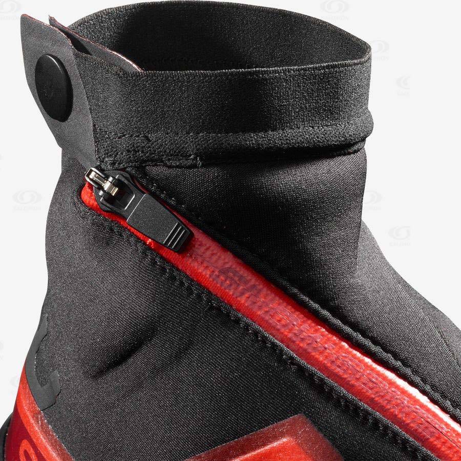 Pánské Nepromokavé Boty Salomon SNOWSPIKE CLIMASALOMON™ Černé Červené | CZ-A1479