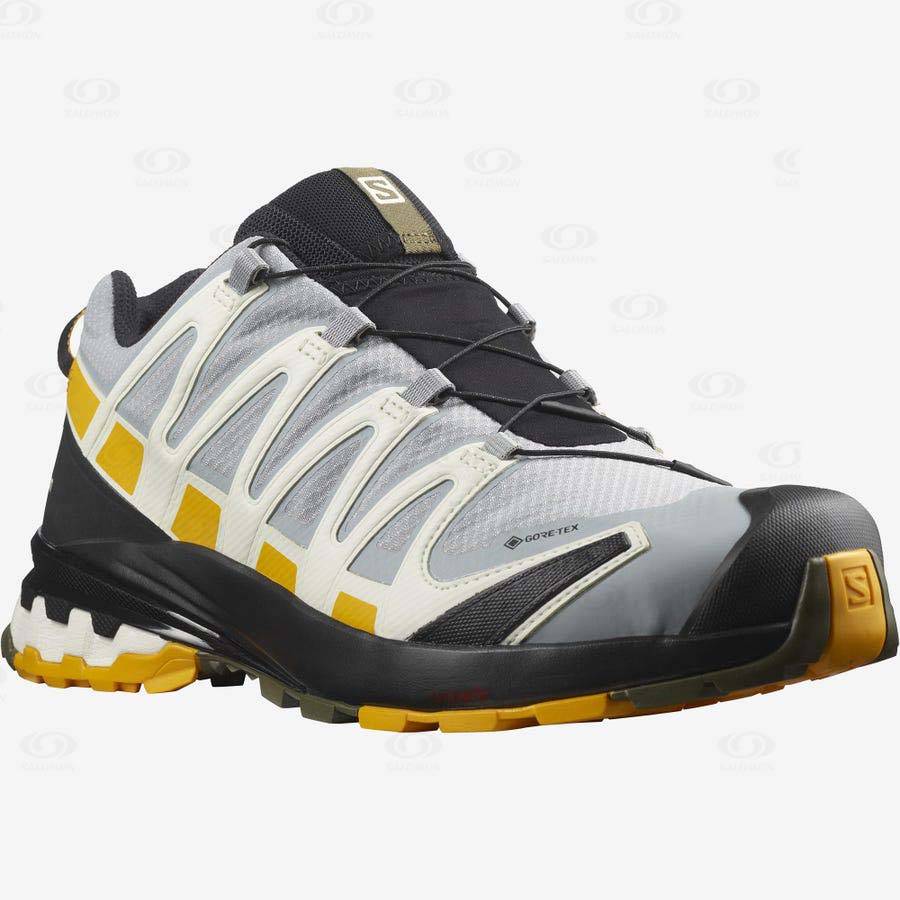 Pánské Nepromokavé Boty Salomon XA PRO 3D v8 GORE-TEX Černé Šedé | CZ-A2354
