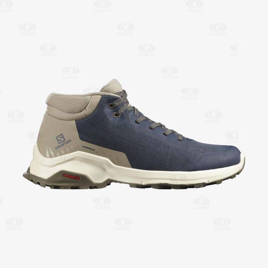 Pánské Nepromokavé Boty Salomon X REVEAL CHUKKA CLIMASALOMON™ Hnědé | CZ-O2617