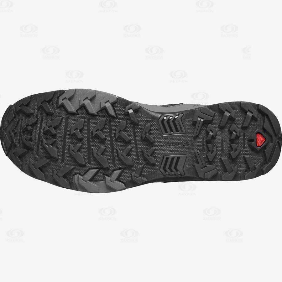Pánské Nepromokavé Boty Salomon X ULTRA 4 MID WIDE GORE-TEX Černé Blankyt | CZ-M1846