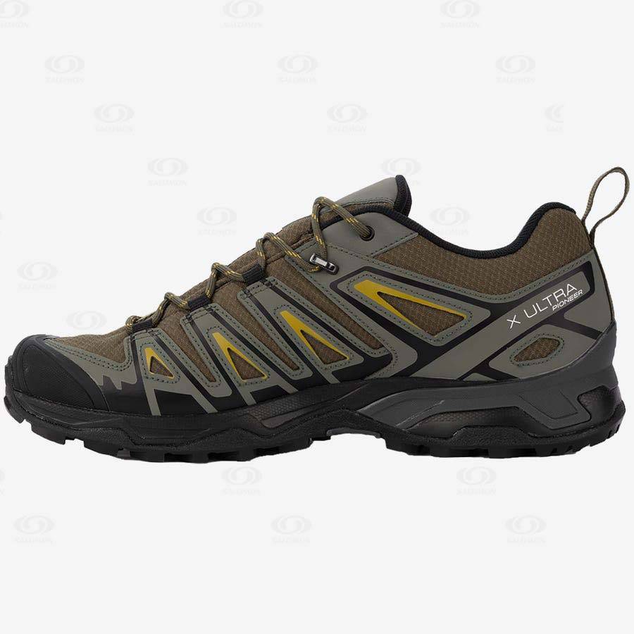 Pánské Nepromokavé Boty Salomon X ULTRA PIONEER CLIMASALOMON™ Olivy Zelené Černé | CZ-O1007