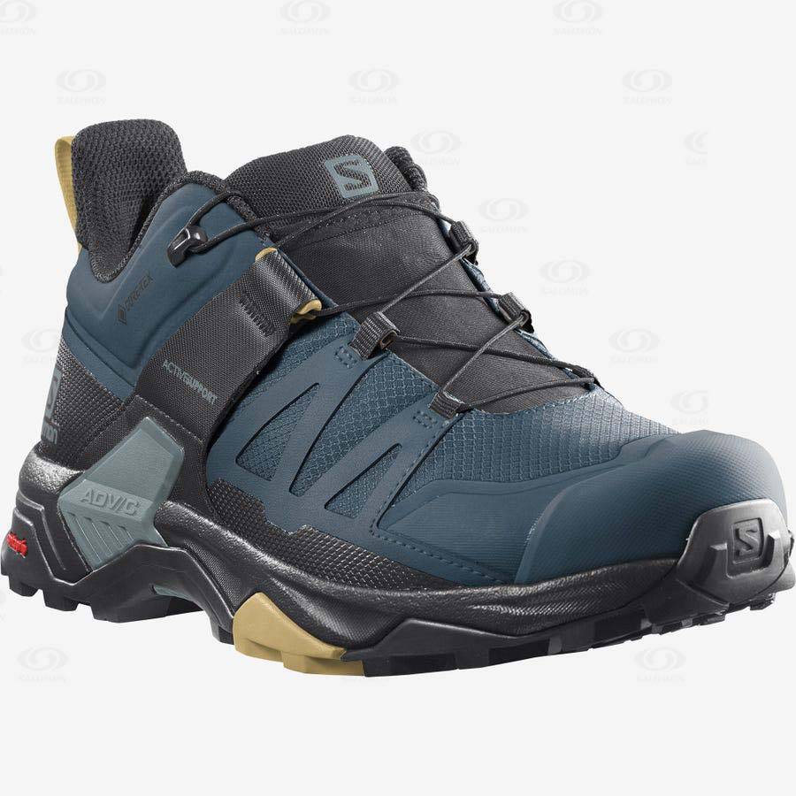 Pánské Nepromokavé Boty Salomon X ULTRA 4 GORE-TEX Blankyt | CZ-O1056