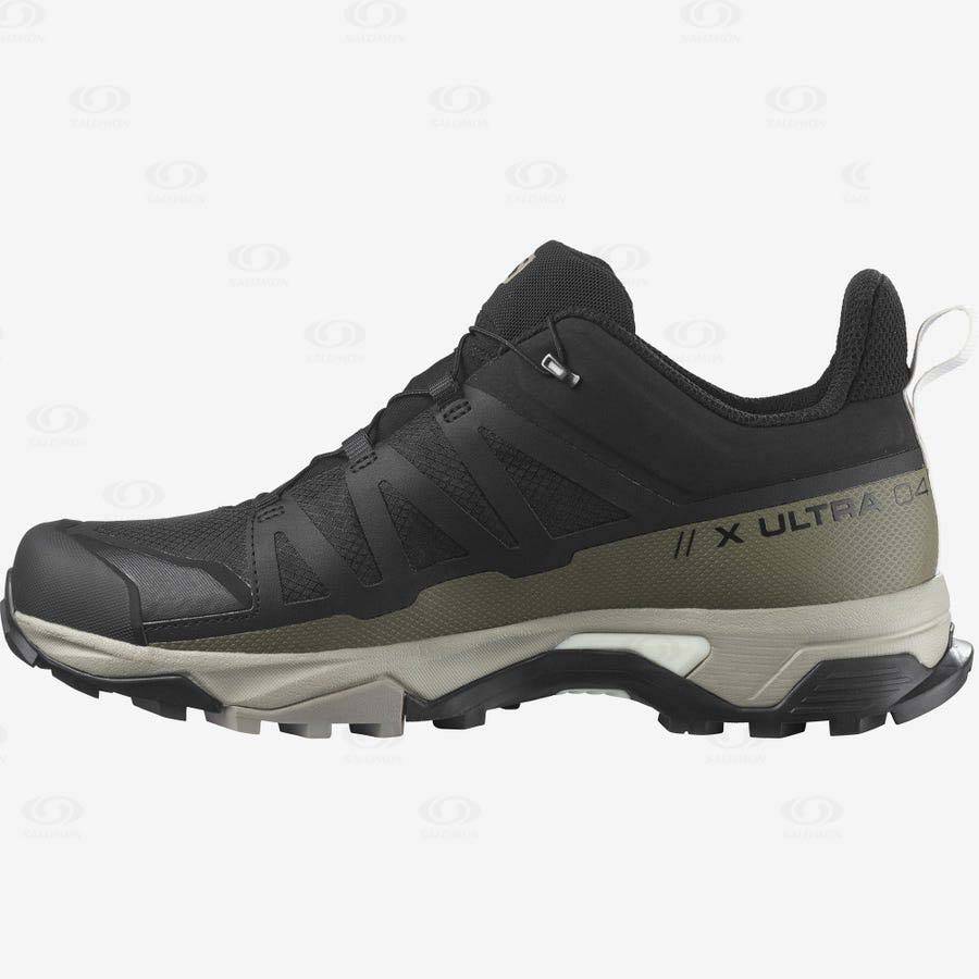 Pánské Nepromokavé Boty Salomon X ULTRA 4 GORE-TEX Šedé Černé Zelene | CZ-O1623