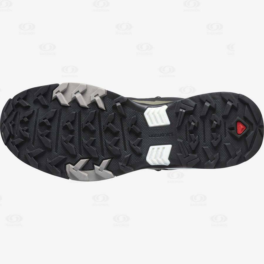 Pánské Nepromokavé Boty Salomon X ULTRA 4 GORE-TEX Šedé Černé Zelene | CZ-O1623