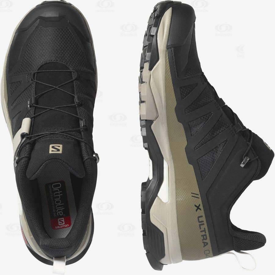 Pánské Nepromokavé Boty Salomon X ULTRA 4 GORE-TEX Šedé Černé Zelene | CZ-O1623