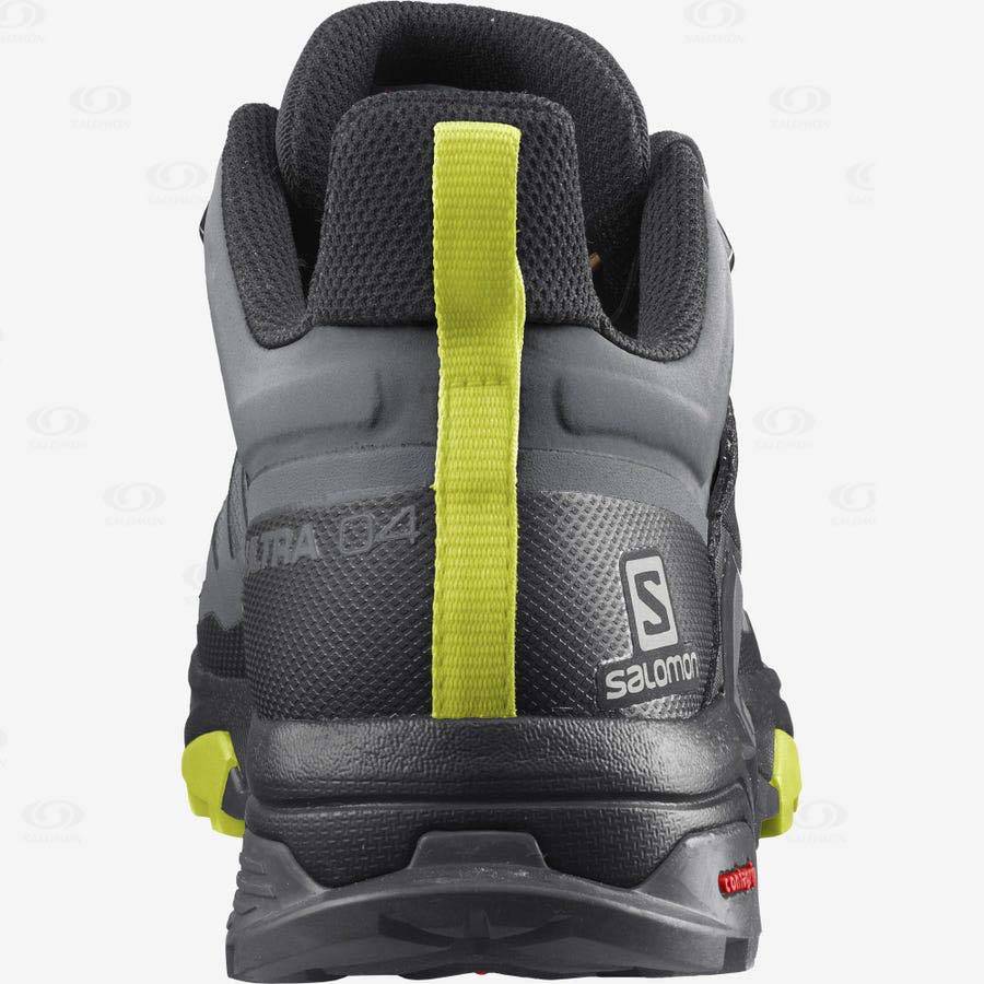 Pánské Nepromokavé Boty Salomon X ULTRA 4 GORE-TEX Stříbrné | CZ-O2013