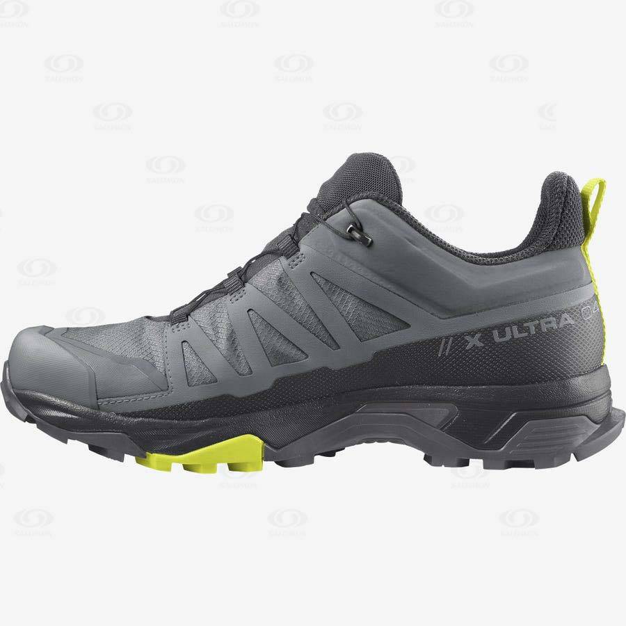 Pánské Nepromokavé Boty Salomon X ULTRA 4 GORE-TEX Stříbrné | CZ-O2013